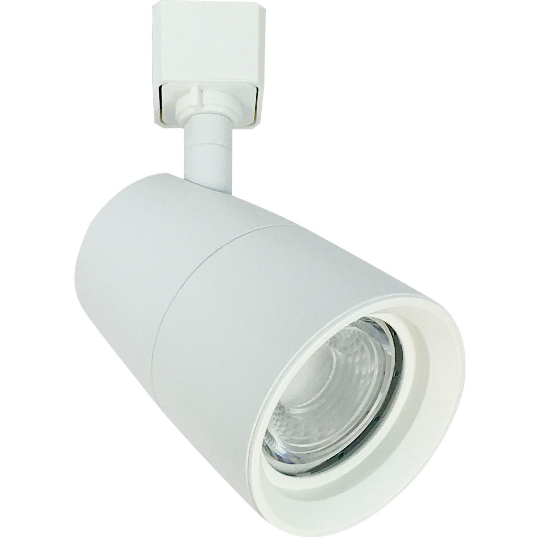 MAC XL 1 Light White Track Head Ceiling Light in 3000K, J-Style