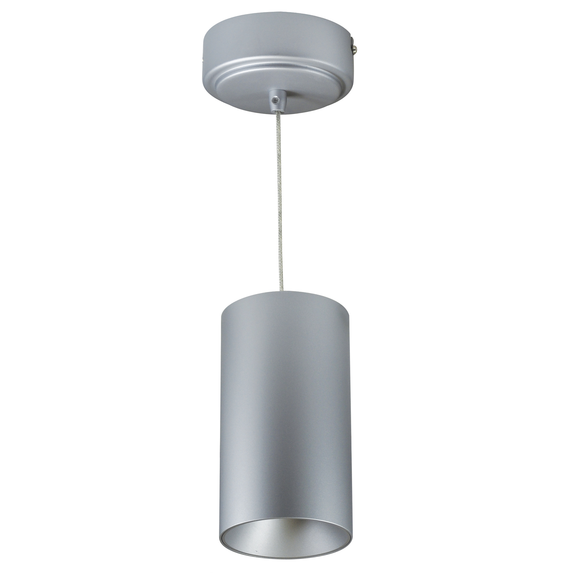 iLENE LED 4 inch Silver with Silver Cable Mount Mini Cylinder Ceiling Light in Comfort Dim, 725