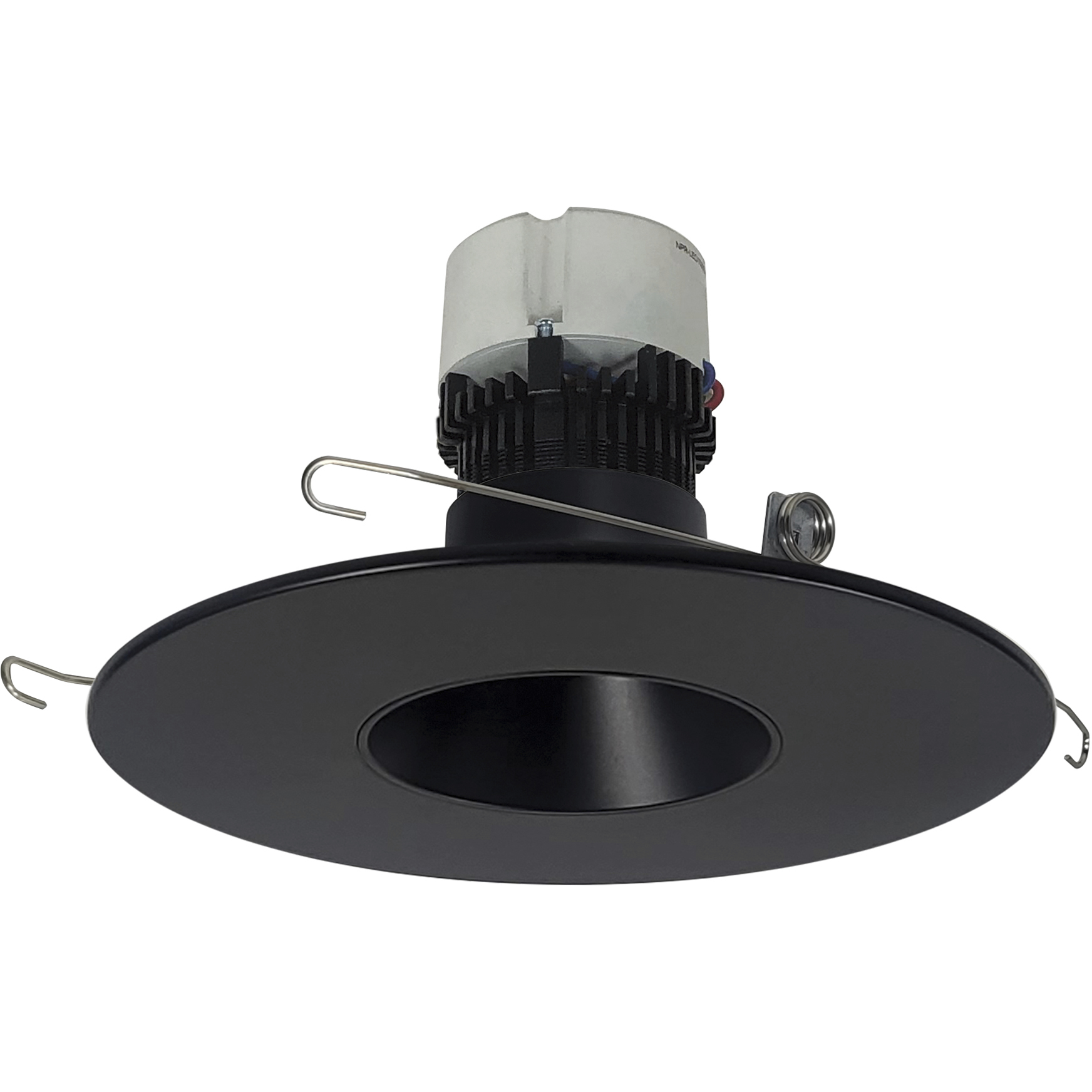 Pearl Black Reflector / Black Flange LED Round Retrofit Reflector in 3500K, 5"/6" Retrofit