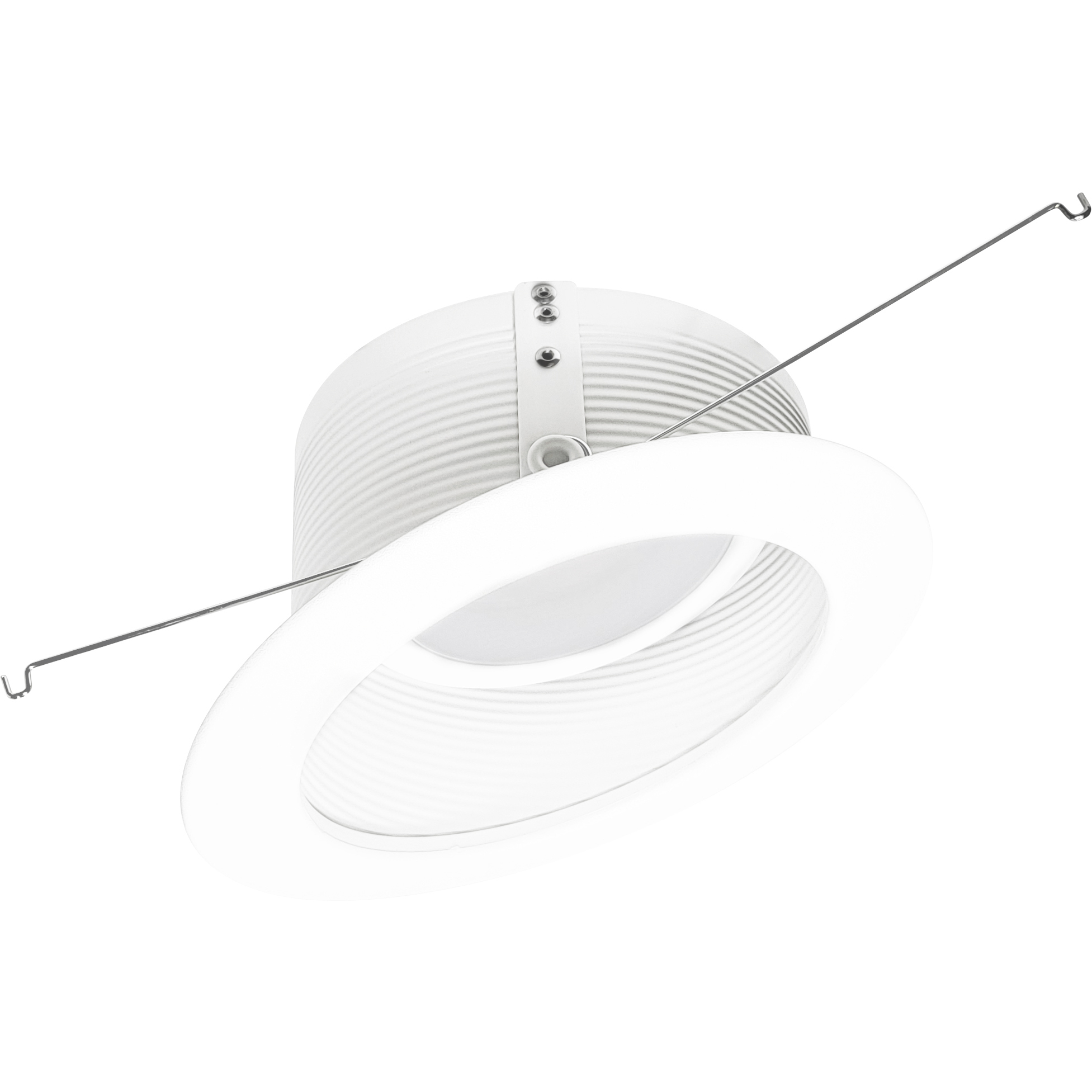 Nora Lighting Sloped LED White Recessed Retrofit Baffle, Selectable CCT NLRS-612L1TWW - Open Box