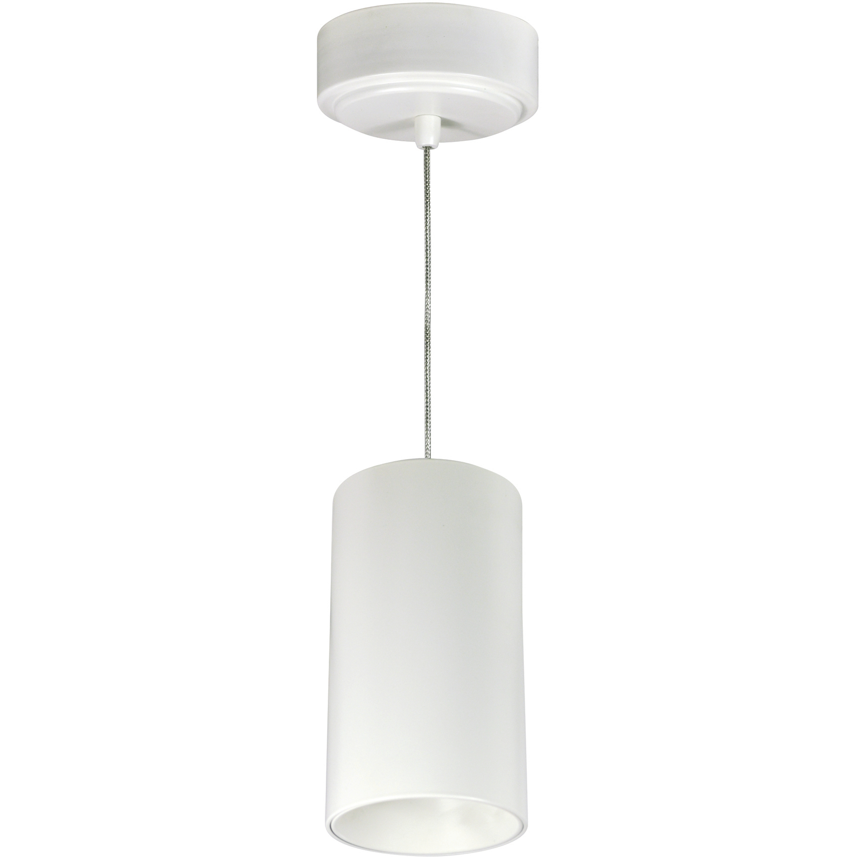 iLENE LED 4.38 inch White Cable Mount Mini Cylinder Ceiling Light in 1500, 2700K
