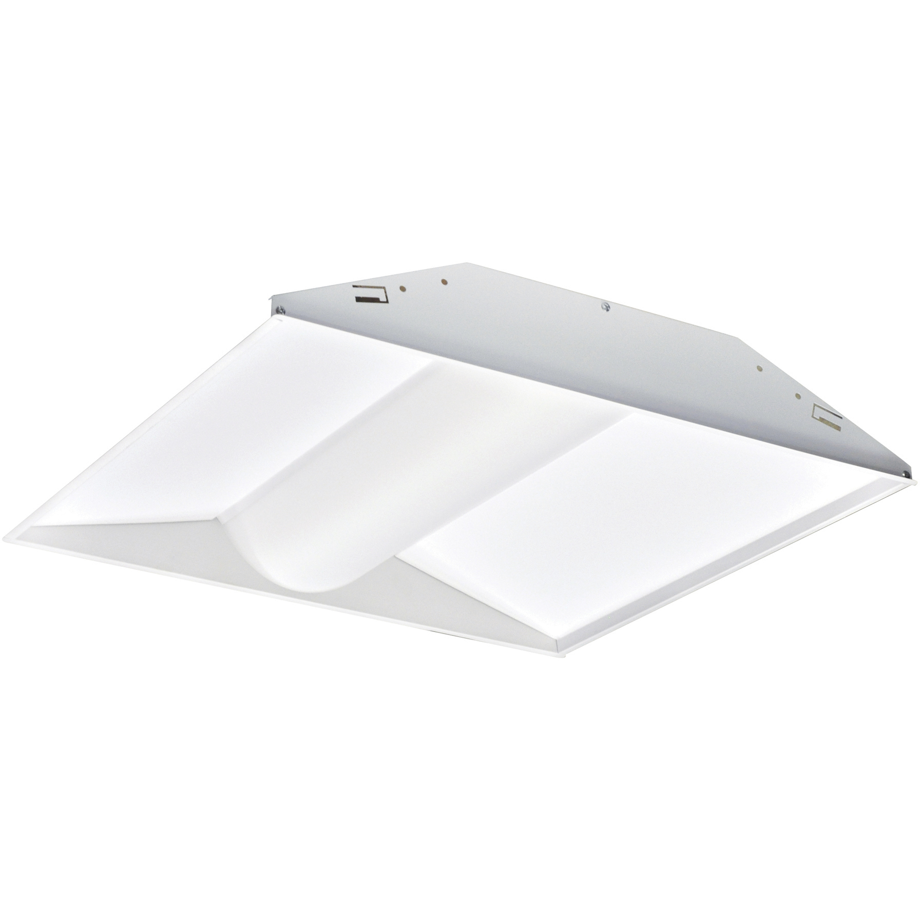 Center Basket 1 Light 23.75 inch White Troffer Ceiling Light in 4000K