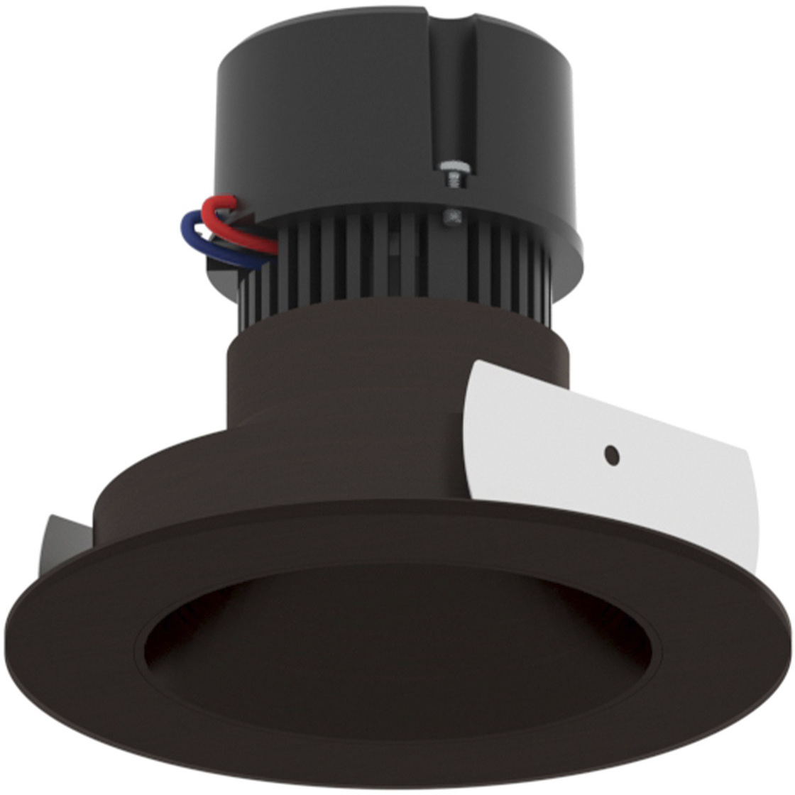 Pearl Bronze Reflector / Bronze Flange LED Round Retrofit Reflector in 3000K, 4" Retrofit