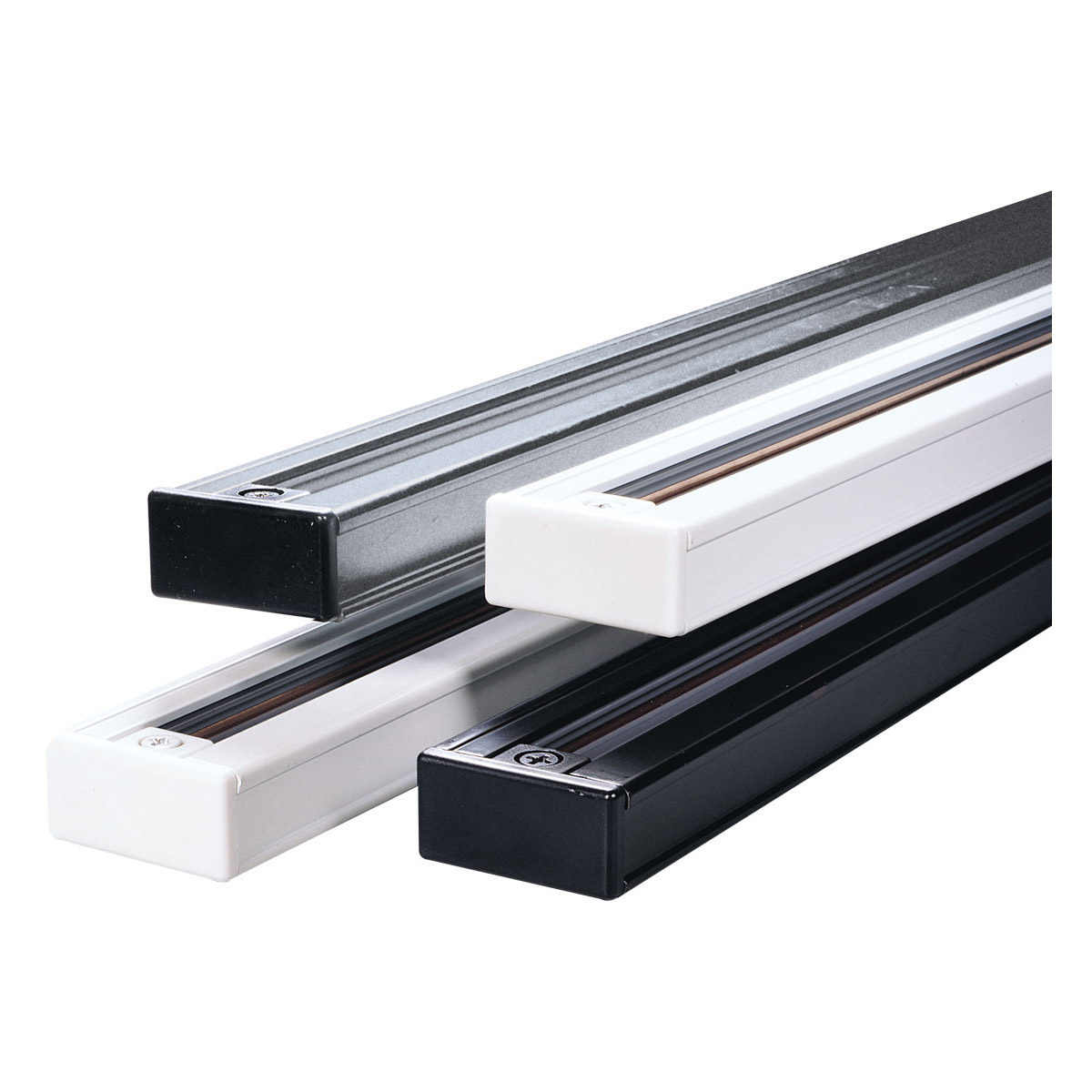 2-circuit 1 Light 120V Black Track Ceiling Light