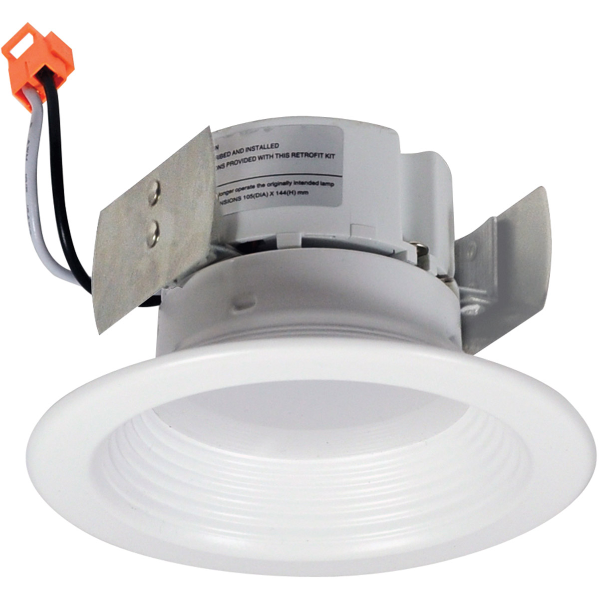 Onyx LED Dedicated White Recessed Trim, Retro Style
