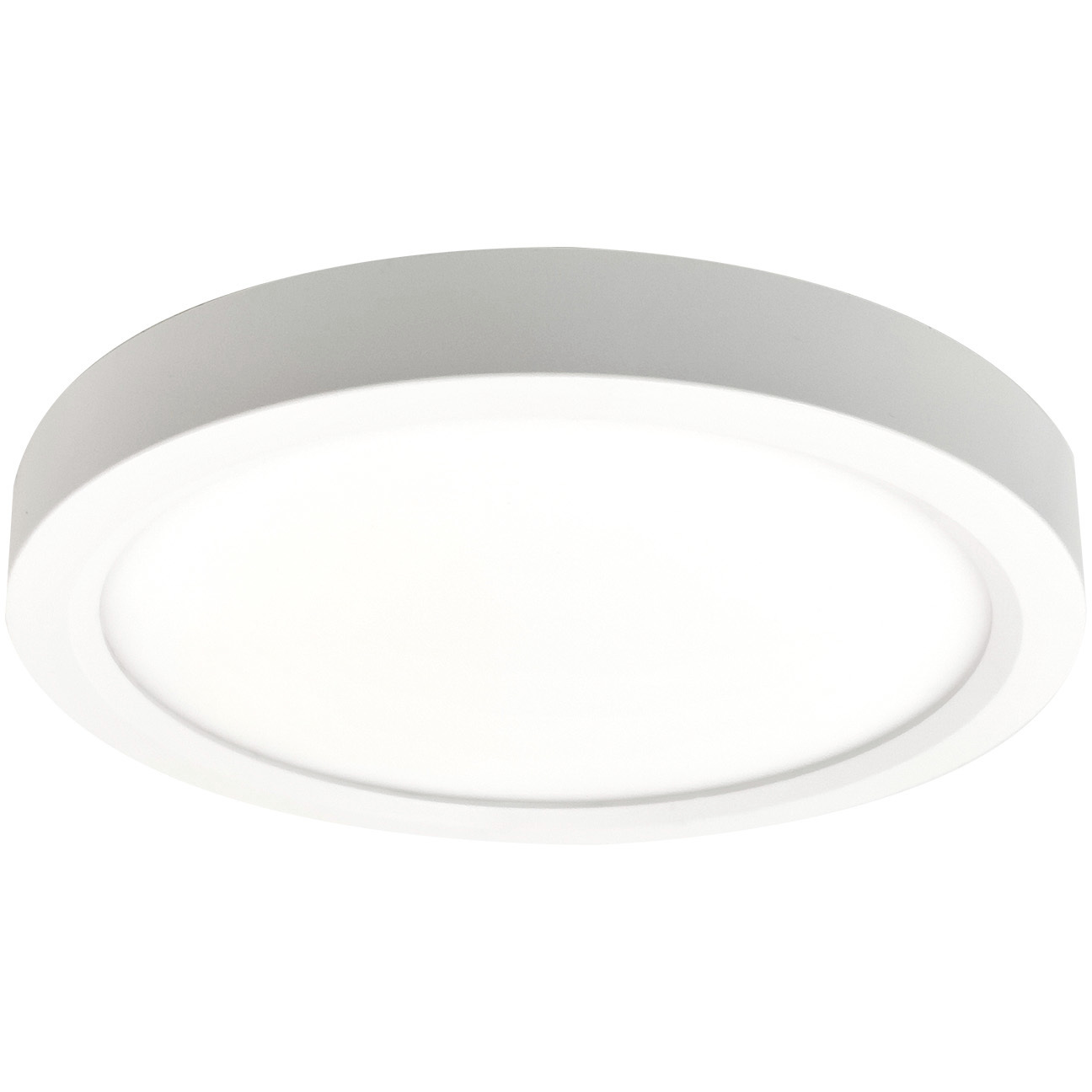wELO 1 Light 8.13 inch White Surface Ceiling Light in 3000K