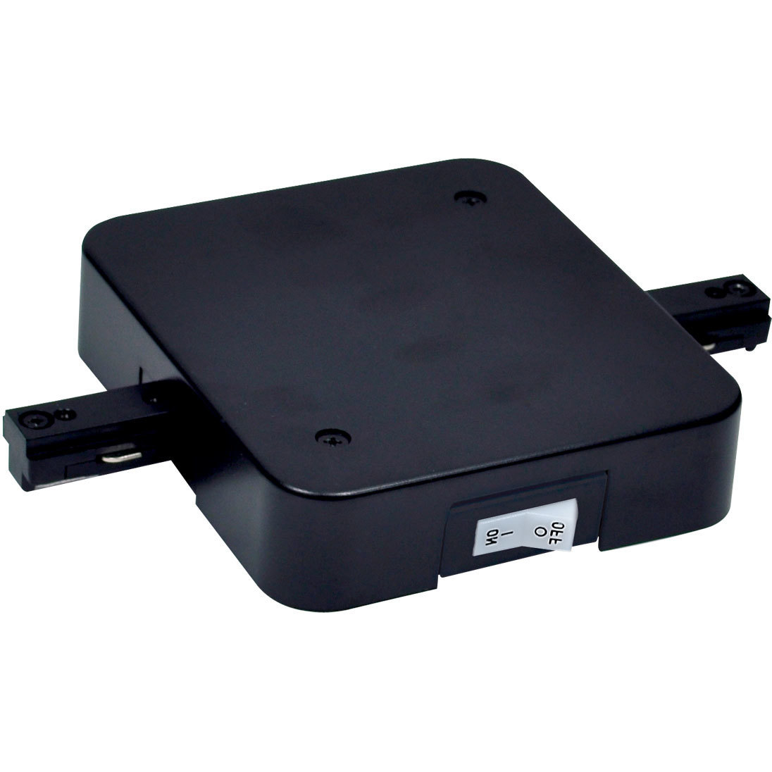 1-circuit 1 Light Black In-Line Feed Ceiling Light, with Circuit Limiter