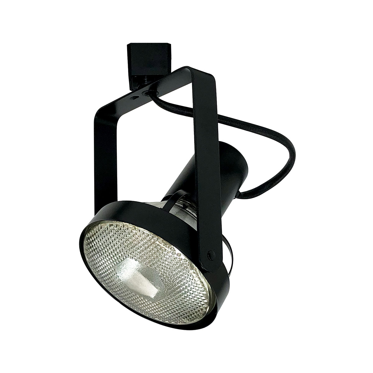 Aaliyah 1 Light Black Track Head Ceiling Light in H-Style