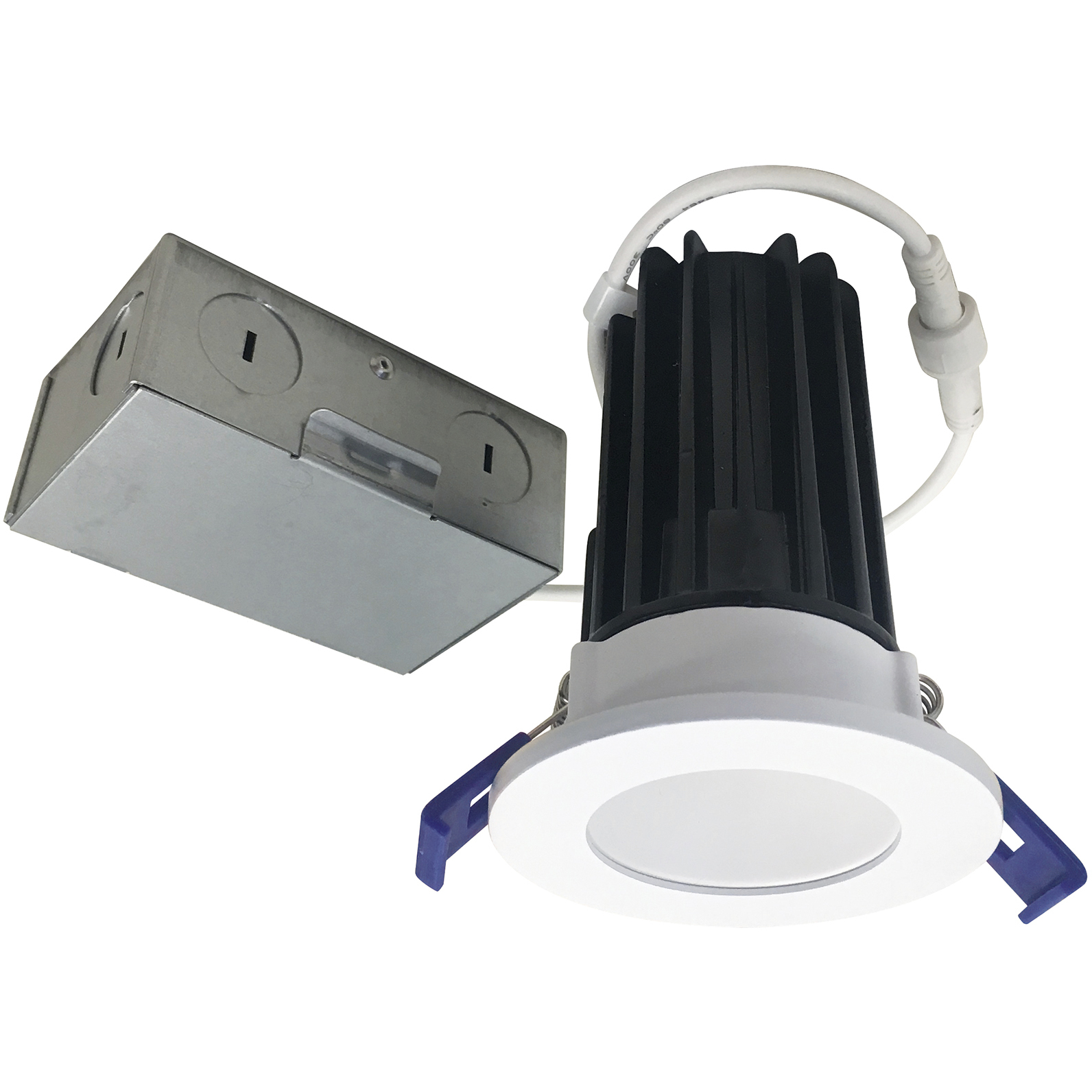 Nora Lighting M2 Matte Powder White Mini Recessed Downlight, Round Reflector NM2-2RDC8527MPW - Open Box