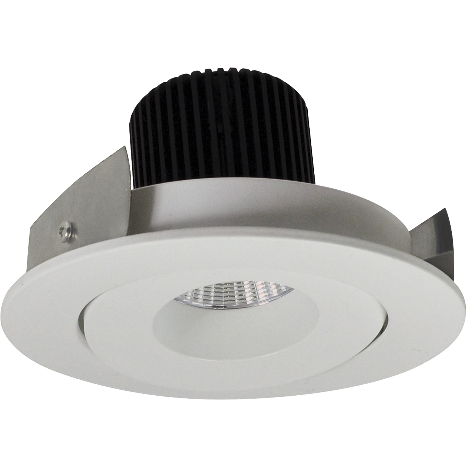 Iolite White with White Recessed Light in 800, 5000K, Round Surface Gimbal