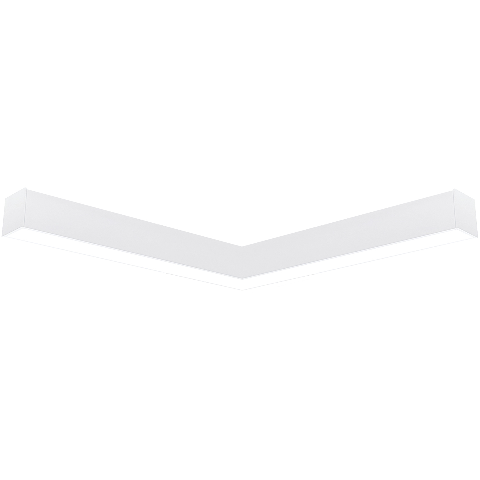 L-Line 19 inch White LED Direct Linear Ceiling Light, Selectable Lumens, Selectable CCT