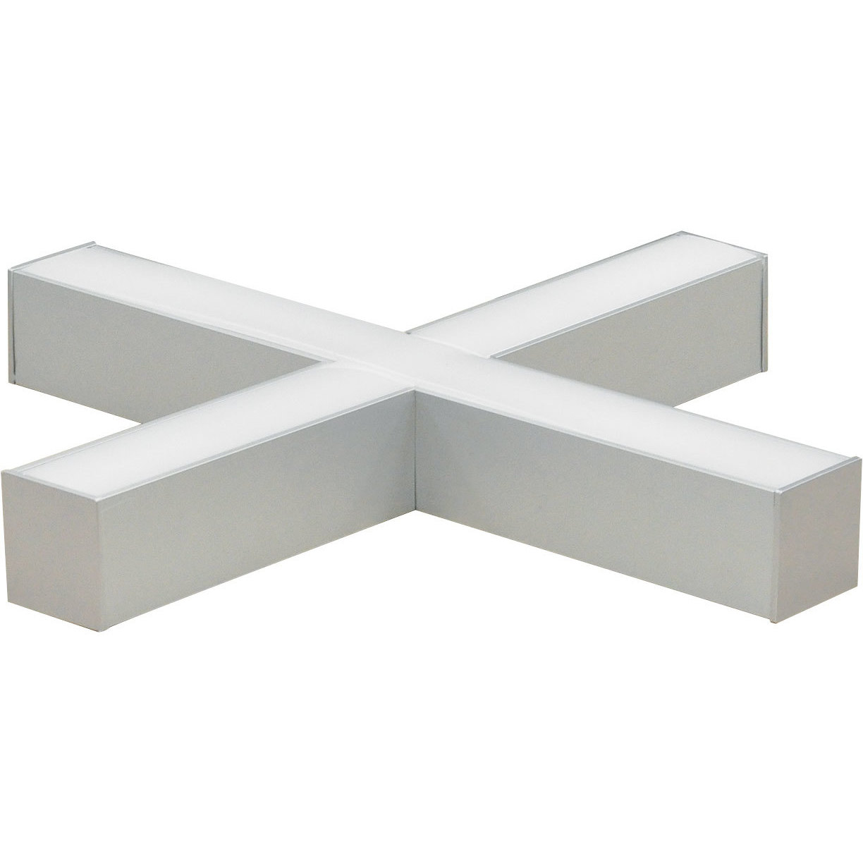 L-Line 1 Light 35.5 inch Aluminum Linear Pendant Ceiling Light in 4000K