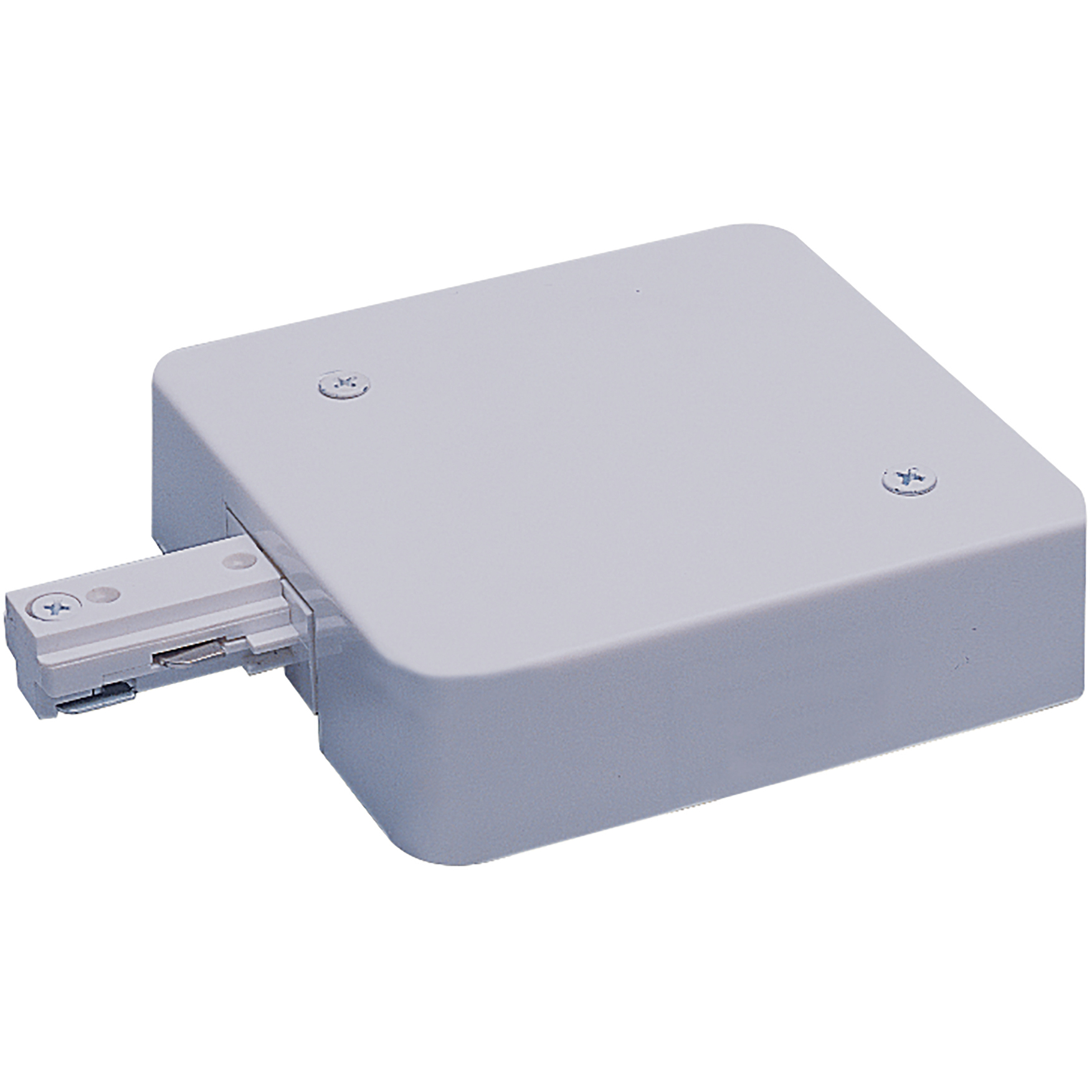 1-circuit 1 Light Silver T-Bar End Feed Ceiling Light, with Circuit Limiter